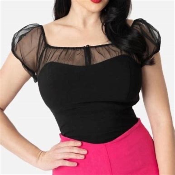 Collectif Tops - NWT Collectif Alina Top black sz UK14 / US10